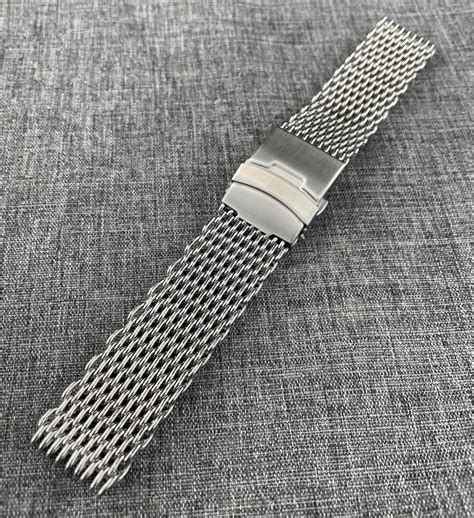 titanium mesh bracelet|shark mesh watch bands.